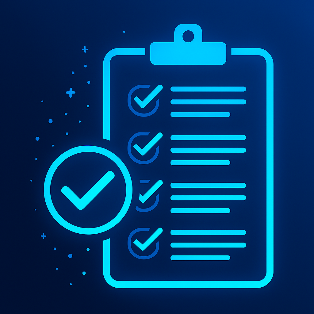 Illustration of quality assurance checklist